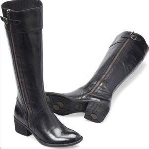 Born Black Leather Upper Boots